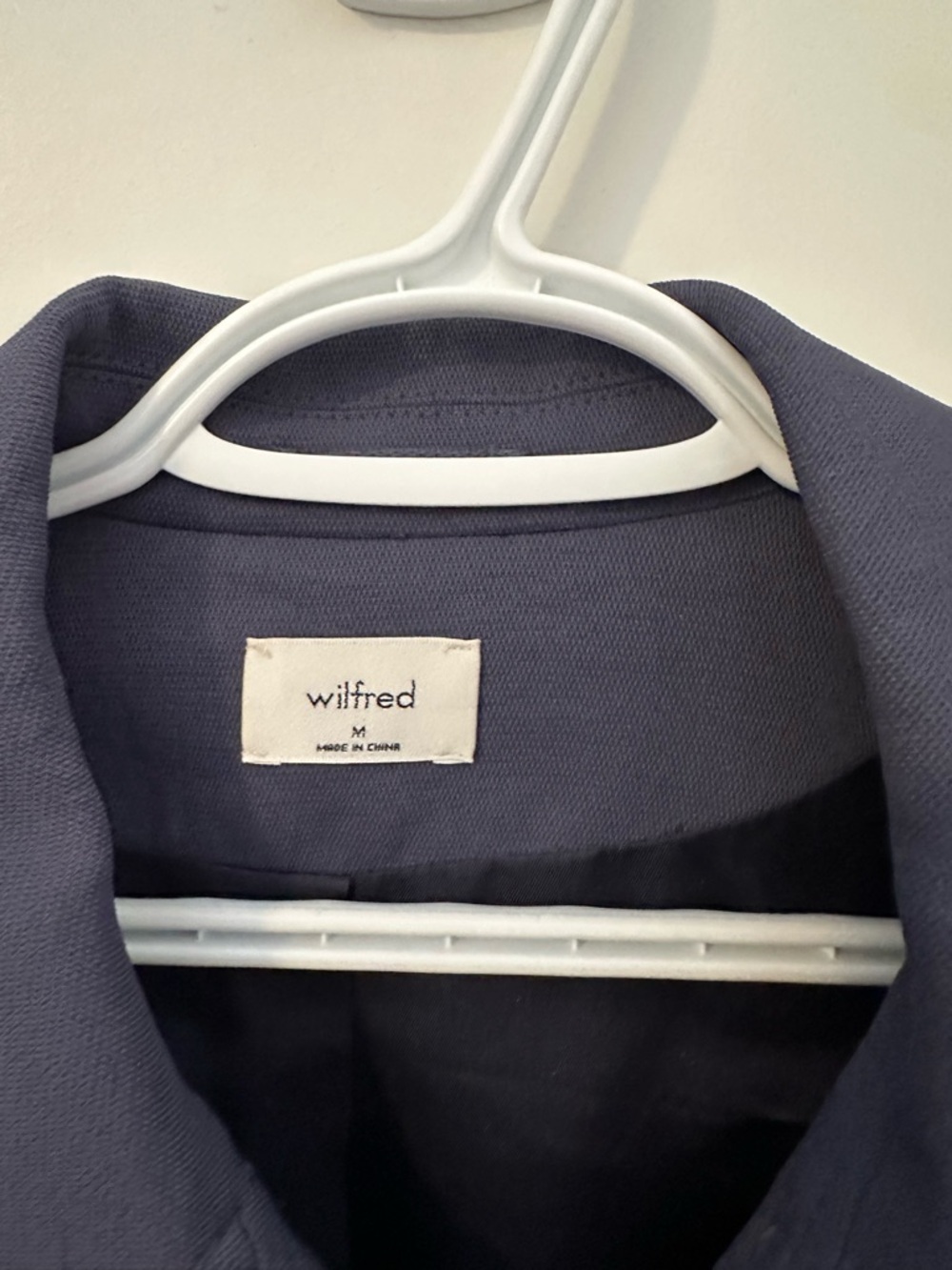 Wilfred Deep Navy Cropped Jean Jacket - Picture 2 of 2